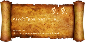 Virágos Veturia névjegykártya
